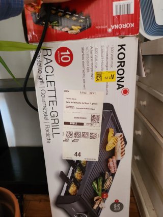 Raclette Grill Korona 10 personas