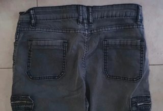 Pantalones Cargo Grises Mujer Talla S/M