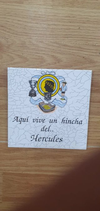 Azulejo Hércules Aquí vive un hincha