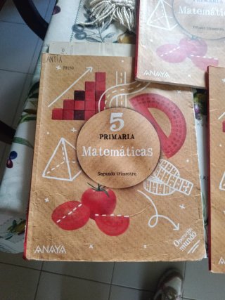 Libro escolar matemáticas quinto de primaria