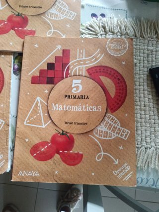 Libro escolar matemáticas quinto de primaria