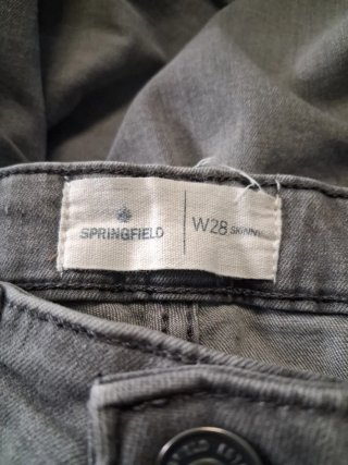 Pantalón vaquero skinny gris W28