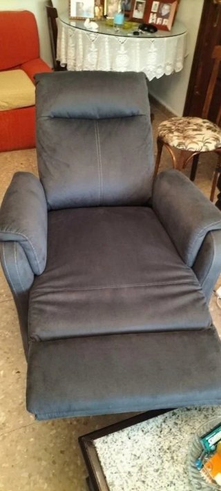 Sillón reclinable eléctrico ABILDSKOV gris