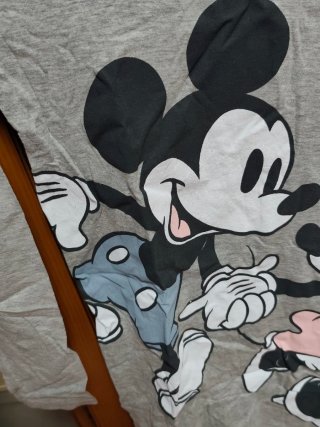 Vestido gris Disney Mickey y Minnie Talla Única