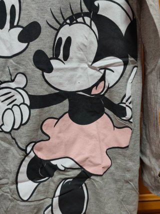 Vestido gris Disney Mickey y Minnie Talla Única