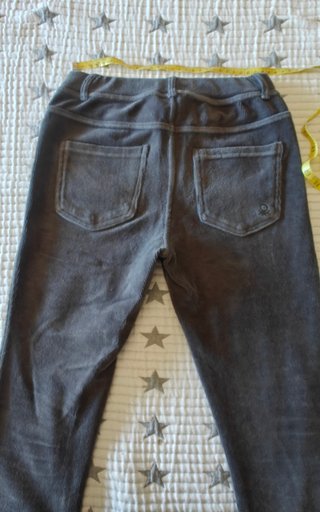 Pantalones pana elásticos grises 13-14 años