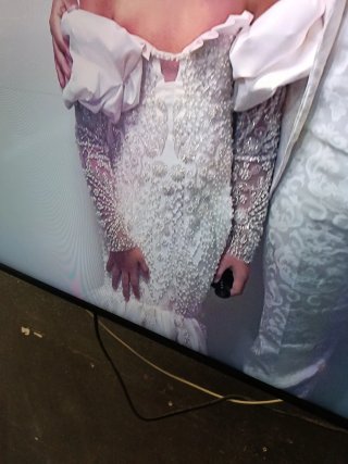 Vestido de niña boda gitana entero de pedrerias