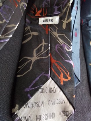 Cravatte Moschino Seta Italiana