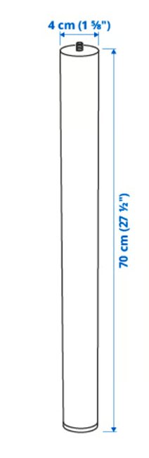 4 Patas Escritorio Ikea Blancas Nuevas