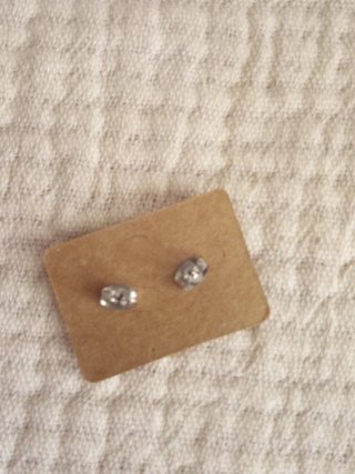 Pendientes oso plateados
