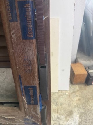 Ventana de PVC marrón con doble cristal