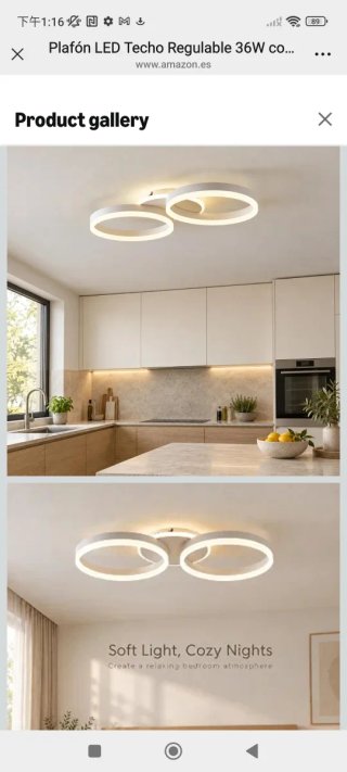 Plafón LED Techo Regulable 36W
