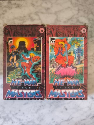 Lote 2 VHS He-Man y los Masters del Universo