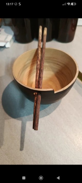 Tazza naturale bambù per riso e ramen