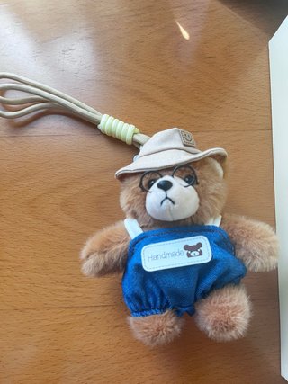 Llavero Oso Handmade Azul