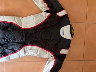 Mono Karting Sparco Negro/Blanco/Rojo