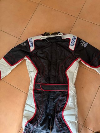Mono Karting Sparco Negro/Blanco/Rojo