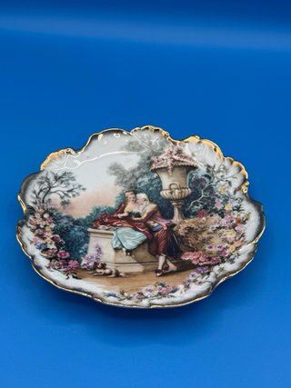 Piatto Limoges France vintage Rehaussé