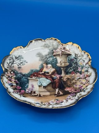 Piatto Limoges France vintage Rehaussé