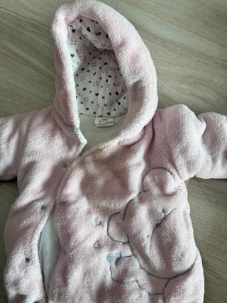 Conjunto Buzo Bebé Niña Rosa y Blanco
