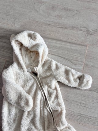 Conjunto Buzo Bebé Niña Rosa y Blanco