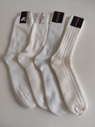 4 Pares Calcetines Blancos