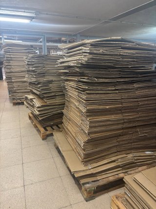 Cajas de cartón usadas