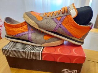 Zapatillas Munich Hombre Naranja/Gris