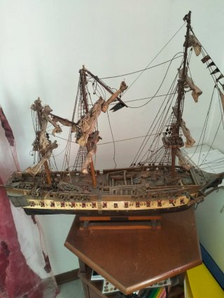 Modellino Barca Vintage Fregata Francese