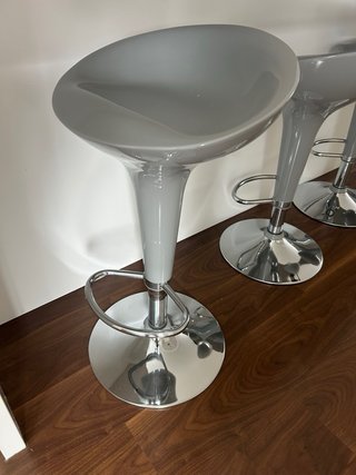 Taburetes de cocina grises (Set de 4)