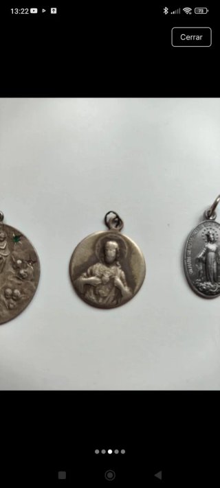 3 Medallas Religiosas Antiguas