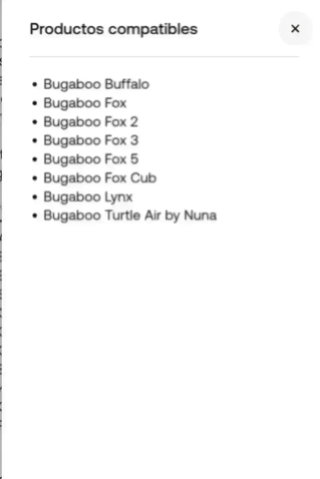 ADAPTADORES BUGABOO FOX 2,3, 5  BUFFALO GRUPO O