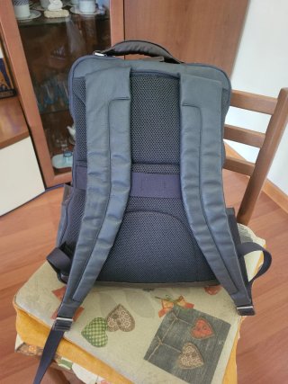 Zaino Piquadro Pelle Grigio/Marrone