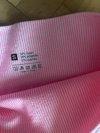 Leggings deportivos rosa y blanco
