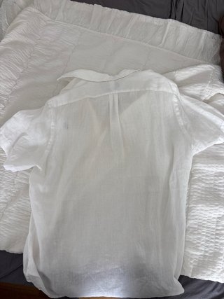 Camisa Polo Ralph Lauren Blanca Manga Corta