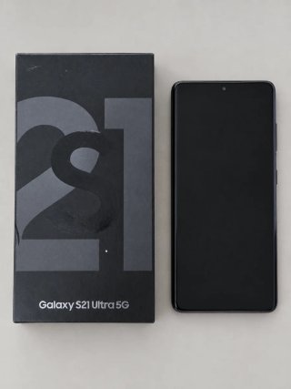 Samsung Galaxy S21 Ultra 5G 128GB Negro + Caja