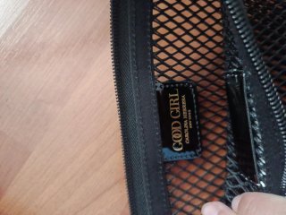 Bolso Carolina Herrera Negro Malla
