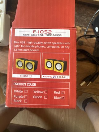 Mini altavoces para portátil (negro/azul)