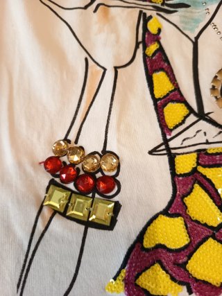 Love Moschino Camiseta Lazo Mujer