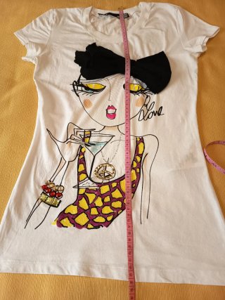 Love Moschino Camiseta Lazo Mujer