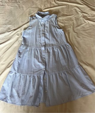 Vestido Stradivarius Azul Talla S