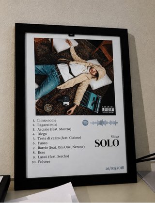 Quadri Spotify Shiva Album Personalizzati -