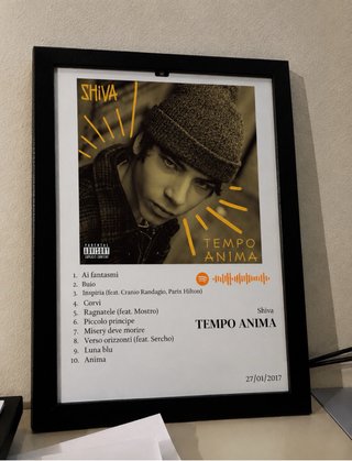 Quadri Spotify Shiva Album Personalizzati -