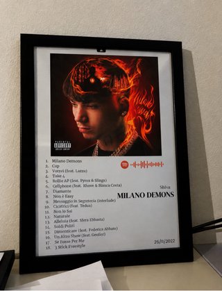 Quadri Spotify Shiva Album Personalizzati -