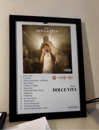 Quadri Spotify Shiva Album Personalizzati -