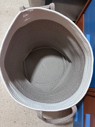 Cesta de almacenaje de algodón
