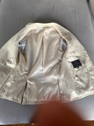 Completino per bambini beige e blu