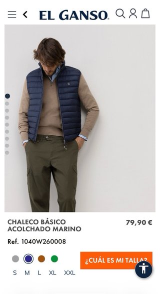 Chaleco Acolchado El Ganso Azul