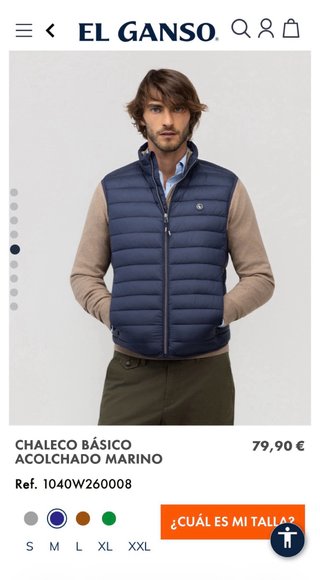 Chaleco Acolchado El Ganso Azul