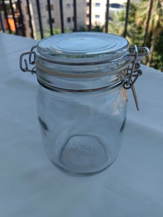 Tarro de cristal KORKEN con tapa 1L